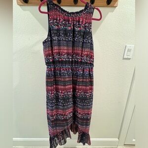 Kensie printed evening asymmetrical dress NWT